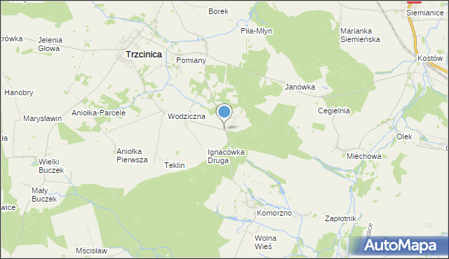 mapa Ignacówka Trzecia, Ignacówka Trzecia na mapie Targeo